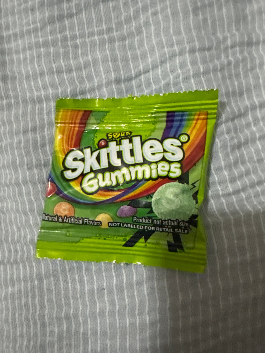Sour gummy skittles